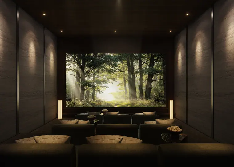 Private cinema room at Sei Saadiyat by Aldar, Saadiyat Cultural District apartments