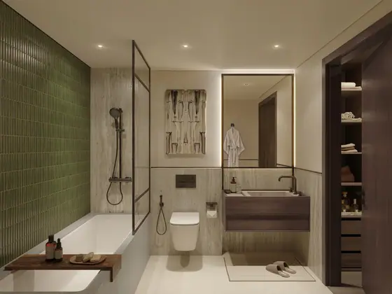 Apartment bathroom — Sei Saadiyat by Aldar, Saadiyat Island Abu Dhabi
