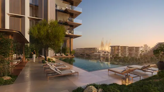 Rooftop pool overlooking the Cultural District — Sei Saadiyat by Aldar, Saadiyat Island Abu Dhabi