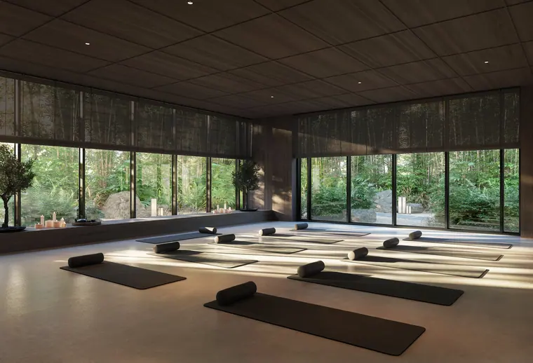Yoga and aerial yoga studio at Sei Saadiyat by Aldar, Abu Dhabi